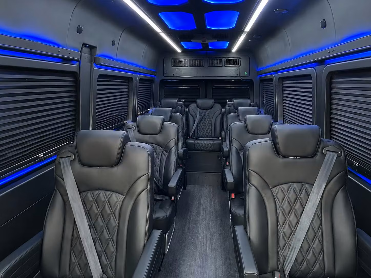 sprinter van with driver inside